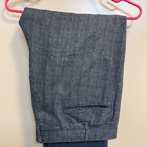 J. Crew 770 Straight fit 38 x 32 blue patterned tweed pant